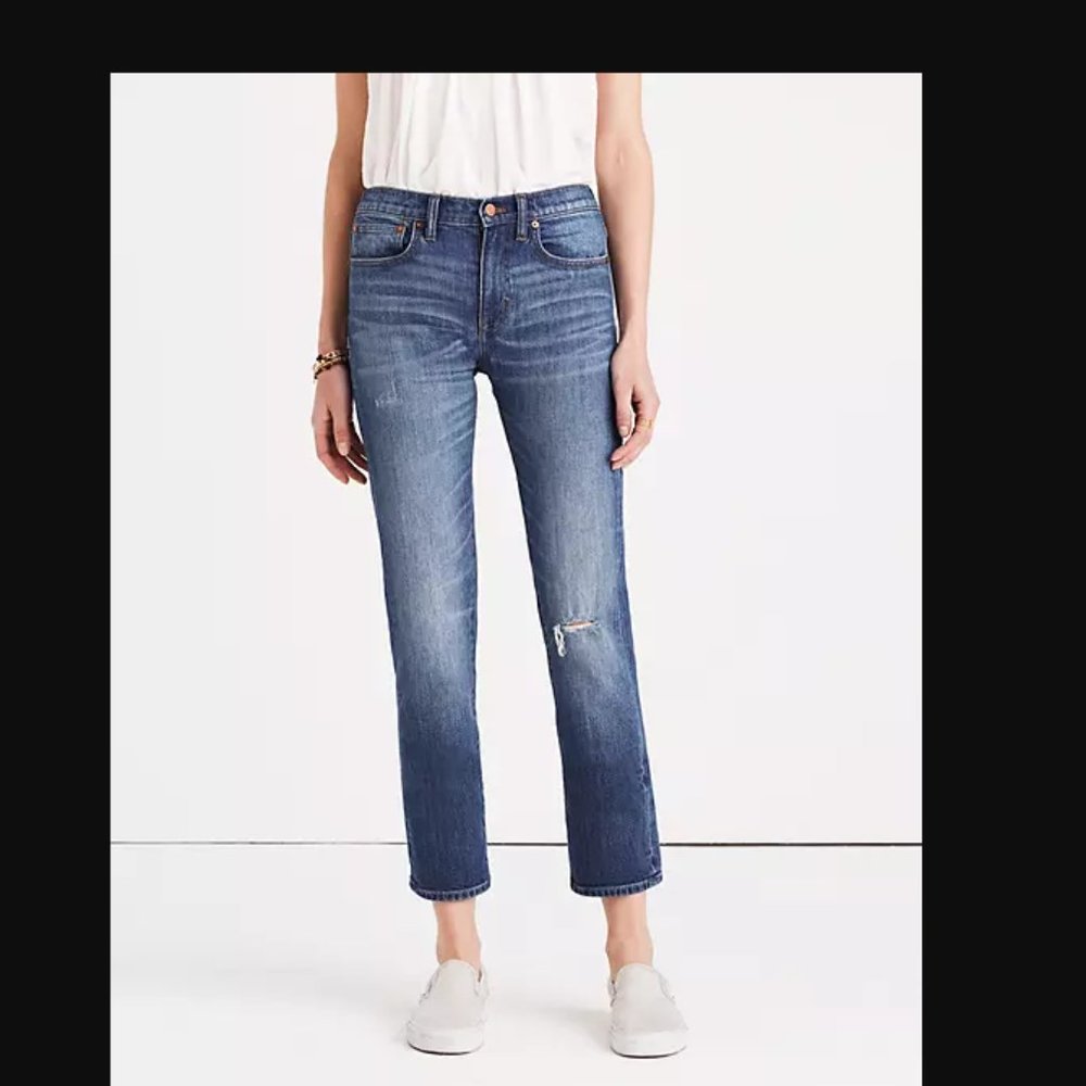 Madewell Straight Crop Jeans
